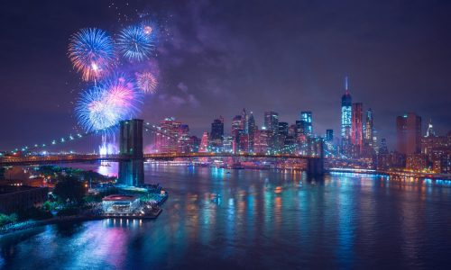 New-York feux d'artifices du 4 juillet - Independance Day