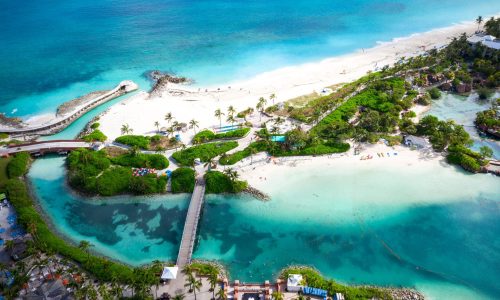 Aerial of Bahamas Nassau